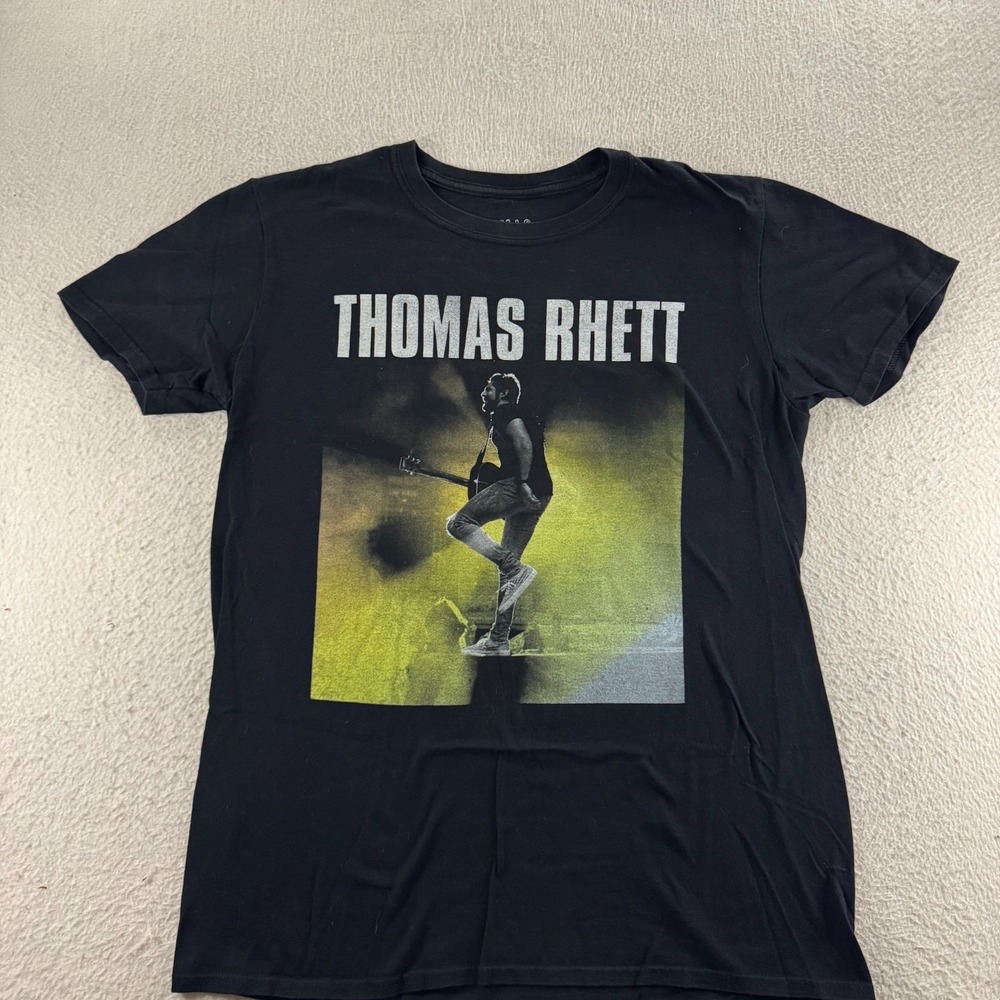 Thomas Rhett Graphic T-Shirt Mens Large Black Excellent 2020 Concert Tour Tee